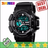 Jual Jam Tangan Pria Dual Time SKMEI Casio Men Sport Original AD1117 Murah