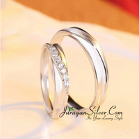 Jual Cincin Couple, Pasangan, Perak, Palladium, Emas, Nikah, Tunangan 749 Murah