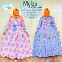 gamis jumbo katun jepang ori ld 120/ moiza jumbo maxi