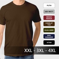 Jual Jumbo Size - Kaos Polos Dewasa Kaos Oblong Katun Big Size Jumbo Murah