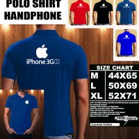 Polo Shirt Gadget/Hp IPHONE 3GS LOGO FONT/Kaos Kerah/Baju Kerah/Tshirt