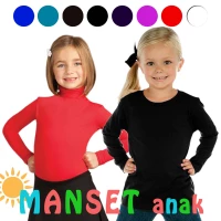GROSIR SERI 6pcs Manset Anak 4 - 8 tahun - Kids Long Sleeve Undershirt