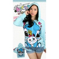 Jual Jaket karakter Stitch Biru Murah