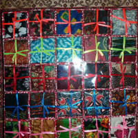 Jual Souvenir Pernikahan Sapu Tangan Batik + box + Pita Murah