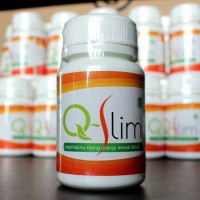 Jual Q-SLIM Pelangsing Badan Herbal Asli Pria Wanita Aman Bpom & Halal MUI Murah