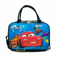 Jual Tas Travel Bag Koper renang Kanvas 6D timbul karakter Cars Murah
