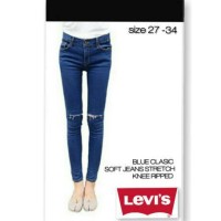 Jual Celana Jeans LEVIS Knee Ripped Blue Clasic / Biru Klasik Murah