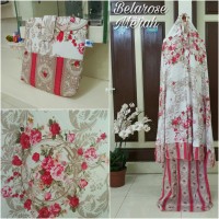 Jual Mukena Bali Belarose Merah, Mukena Katun Murah