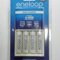 Jual Eneloop panasonic AA 2000mAh 4pcs AA/ charger+ 4 batre eneloop Murah