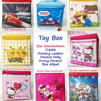 Jual Toy Box Tripleks Aneka Karakter Foldable Storage Kotak Mainan Boneka Murah