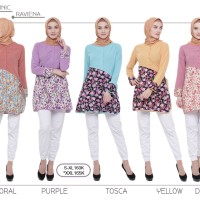 Blus Remaja Baju Muslim Wanita Dewasa Baru 2017 Tunic New Raviena Top