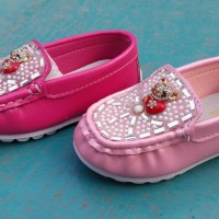 Jual Sepatu Anak Karet Teddy Bear Pantofel Diamond Children Murah Grosir Murah