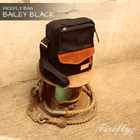Jual FIrefly Bailey Black Tas Selempang Pria Army Sling Bag Kanvas Murah Murah