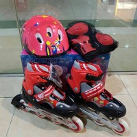 Jual Fullset Sepatu Roda Anak Free Dekker+Helm / Inline Skate Murah