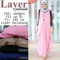 Jual Dress Jumpsuit Murah Trendy Layer Jumsuit Murah