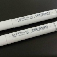Jual 3 COPIC SKETCH MARKER HIJAU + BIRU + FINECOLOR ABU Murah