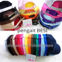 Jual Topi Baseball Polos / Tumblr Cap Pengait Besi Murah