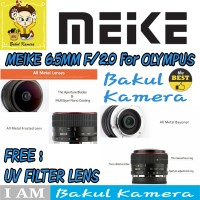 Lensa Meike 6.5mm Ultra Wide f2.0 Fisheye Lens for OLYMPUS