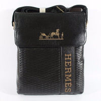 SALE TAS SELEMPANG PRIA PREMIUM IMPORT KULIT ASLI | HERMES 505 BLACK L