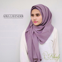 PREMIUM QUALITY Pashmina Instant Afra Lavender Jilbab Khadj TERBATAS!