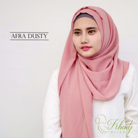 EXCLUSIVE Pashmina Instant Afra Dusty Jilbab Khadj LARIS