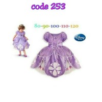 Jual Dress sofia the first premium costume / gaun anak baju pesta Sofia Murah