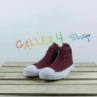 Sepatu Converse Chuck Tailor CT Hi Maron Kets Formal Kuliah santai