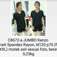 Blouse kaos kemeja sweater knit roundhand baju wanita kenzo