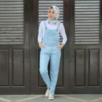 Jual BAju Overall Celana Kodok Washed Jeans Murah