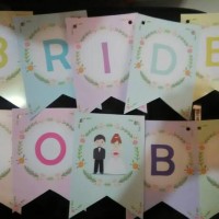 Jual Bridal bunting flag Murah