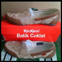 Jual Sepatu Kickers wanita Batik / Sepatu Kickers Slip On Murah