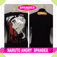 kaos Uzumaki Naruto angry anime manga komik spandex hitam baju distro