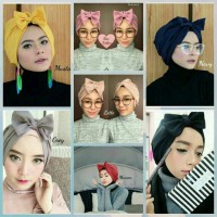 Jual bow turban/turban instan/turban pita Murah