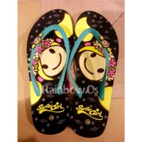 Sandal Surfer Girl FlowerCrown Black