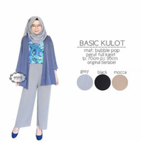Jual basic kulot pants grey - celana murah - jogger - bawahan wanita Murah