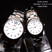 JAM TANGAN COUPLE KOREA RANTAI PRIA WANITA VICTORINOX SWISS ARMY MURA
