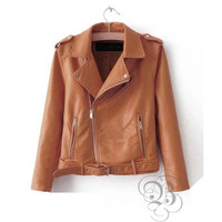 Jual Jaket Semi Kulit Sintetis Wanita Blazer GGS Murah