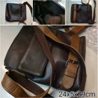 Jual TAS SELEMPANG PRIA KULIT DOMBA ASLI SLING BAG COWOK PREMIUM NOT SAPI Murah