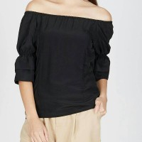 Jual atasan sabrina top blouse boho bohemian off shoulder Murah