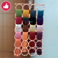 Jual Hanger Bulat / Hijab / Jilbab / Kerudung / Syal - gantungan 28 Ring Murah