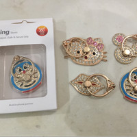 Jual Ring Holder DIAMOND Hello KItty / Dorameon / Love/ Flower/ DLL Murah