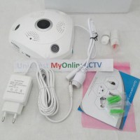 Jual IP Camera CCTV Wireless 3D Fish Eye Panoramic 360 VR Cam Asli 2MP 1080 Murah