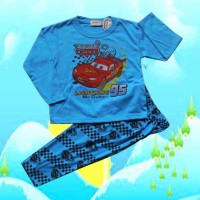 Jual Baju Tidur Anak Lak-Laki Lpj Golden Boy Car Mc Queen Murah