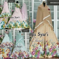 baju gamis syari murah busui bahan jersey jilbab ceruti Baru | Busan