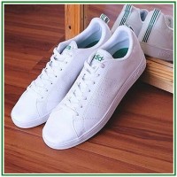 SEPATU ADIDAS ORIGINAL NEO WHITE PUTIH GREEN HIJAU PRIA WANITA LARI