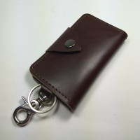 Jual dompet STNK dan SIM kulit sapi asli gantungan kunci mobil warna coklat Murah