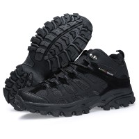 Sepatu Boot Gunung/Hiking Wanita - SNTA 601 BLACK MURAH