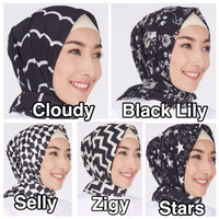 promo kerudung monokrom/ jilbab monokrom / pashmina monokrom TERMURAH