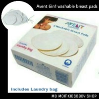 Jual Breastpad washable Avent 6in1 (3pasang) Murah