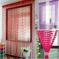 TERLARIS!!! Tirai Benang Gorden Motif Love Hati Aneka Warna Cantik